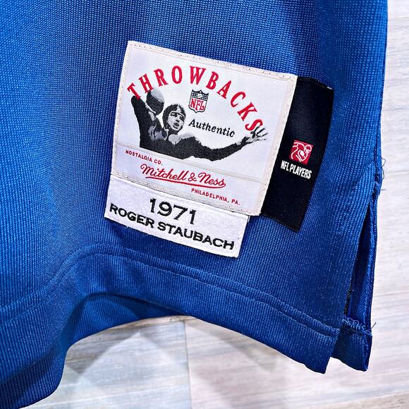 Roger Staubach Dallas Cowboys 1971 Mitchell & Ness Authentic Throwback Jersey XL - Picture 4 of 11